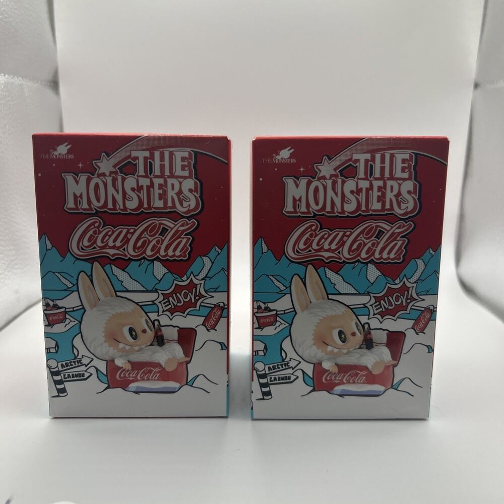 Authentic POPMART THE MONSTERS Labubu Coca-Cola  Series Figure SET OF 2